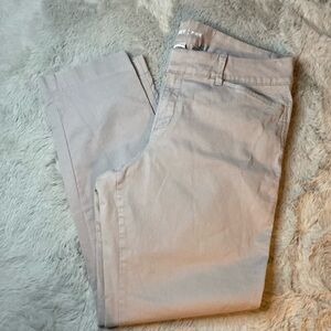 Old Navy Light Gray Pixie Chino Crop Mid Rise Size 10